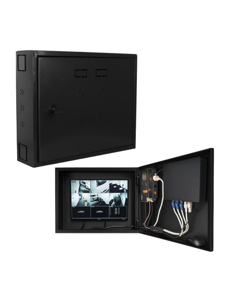 Novacom 45x35x10 Cm Dik Tip Siyah Monitör Takılabilen Dvr Kabini