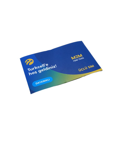 TURKCELL M2M YILLIK DATA PAKETİ AYLIK 8 GB KOTA