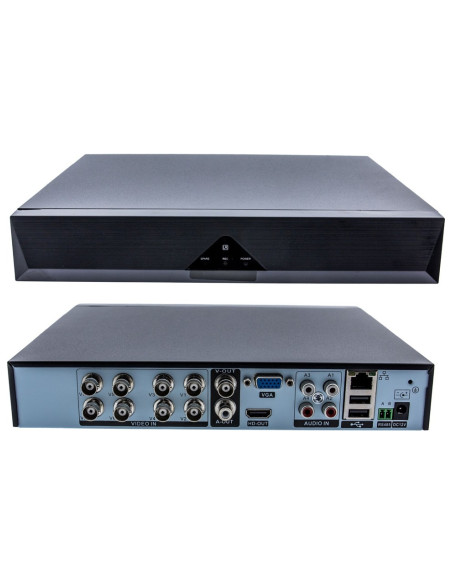 8 Kanal 5 mp 1080P Kamera Kayıt Cihazı Ahd Dvr H265+ Plus 5 in 1 Hibrit Xmeye