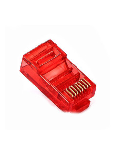 RJ45 RJ45 CAT6 8P/8C KIRMIZI SOKET (100'LÜ PAKET)